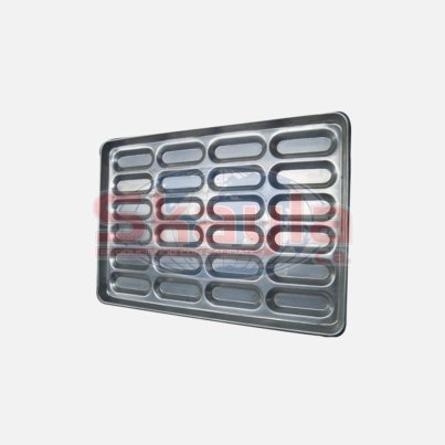 bandeja para pan de perros calientes