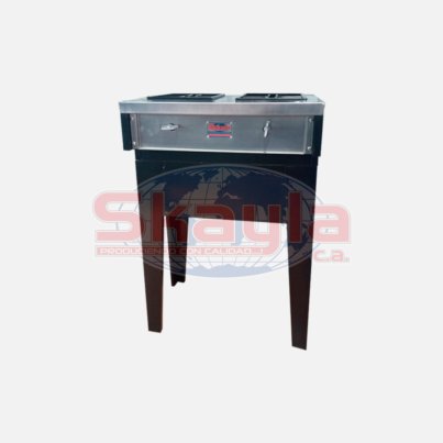 Cocina doméstica de 2 hornillas